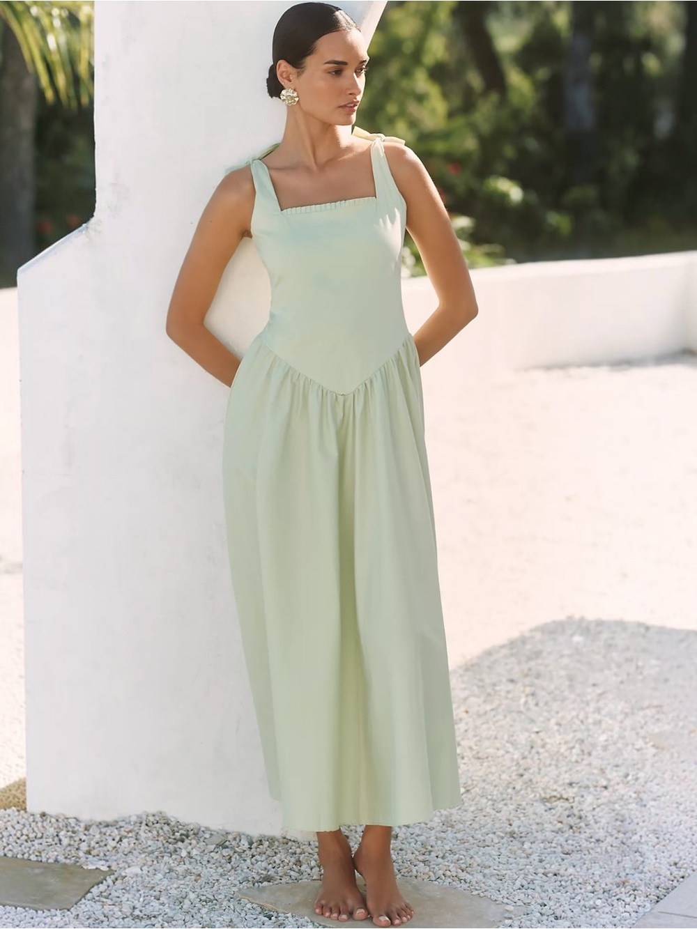 NWT Anthropologie Peixoto Harlow Sleeveless Drop-Waist Maxi Dress Size Medium